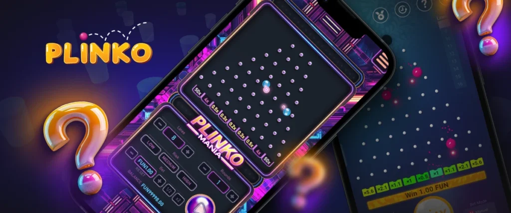 Playing Plinko from your mobile phone